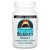Bilberry Extract, 100 mg, 120 Tablets