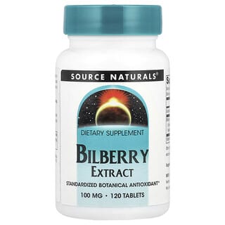 Source Naturals, Ekstrak Bilberi, 100 mg, 120 Tablet