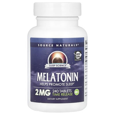 Source Naturals, Melatonin, Extended-Release, 2 mg, 240 Tablets