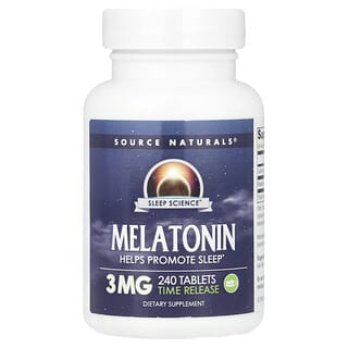 Source Naturals, Melatonin, Timed Release, 3 mg, 240 Tablets