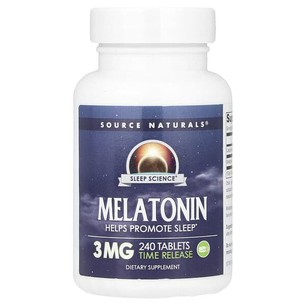 Melatonin, Timed Release, 3 mg, 240 Tablets