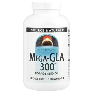 Source Naturals, Mega-GLA 300, 120 м'яких капсул