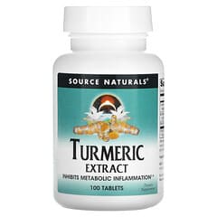 Source Naturals, Turmeric Extract, Kurkumaextrakt, 100 Tabletten