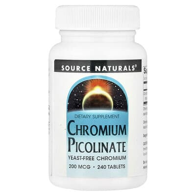 Source Naturals, Chromium Picolinate, 200 mcg, 240 Tablets