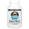 Super Amino Night, формула с аминокислотами, ночная, 120 капсул