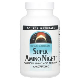 Source Naturals, Super Amino Night, 120 kapsułek