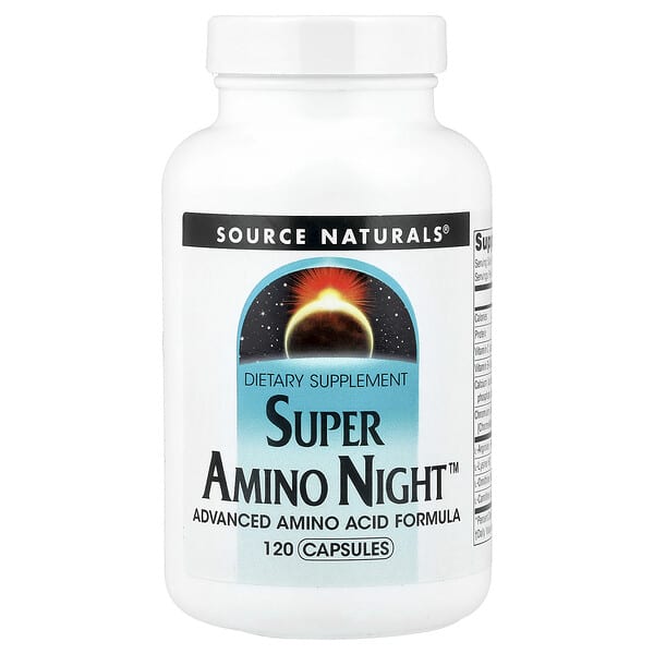 Source Naturals, Super Amino Night™, 120 Capsules