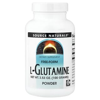 Source Naturals, L-Glutamina, polvo sin forma, 100 g (3,53 oz)