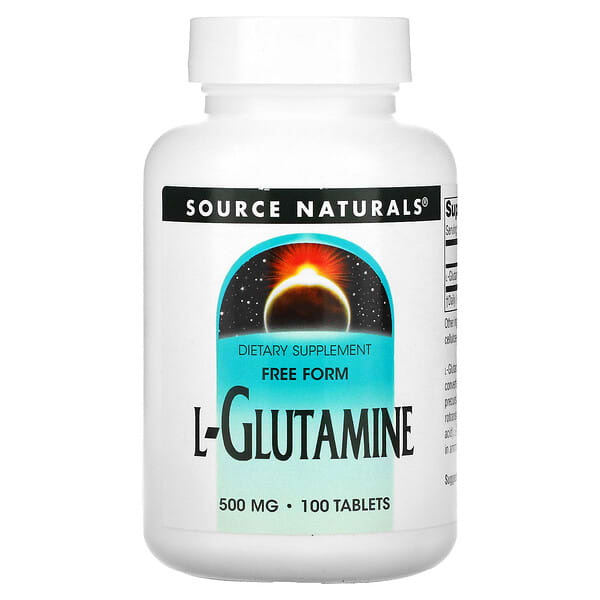 Source Naturals, L-Glutamina, 500 mg, 100 comprimidos