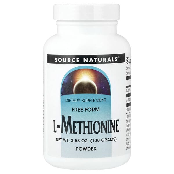 Source Naturals, L-Methionine Powder, 3.53 oz (100 g) — product photo 1
