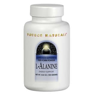 Source Naturals, L-alanina, 100 g (3,53 oz)