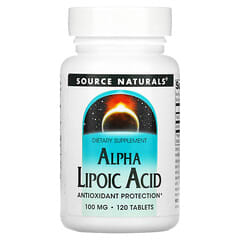 Source Naturals, Alpha Lipoic Acid, Alpha-Liponsäure, 100 mg, 120 Tabletten