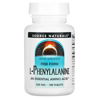 Source Naturals, L-phénylalanine, 500 mg, 100 comprimés