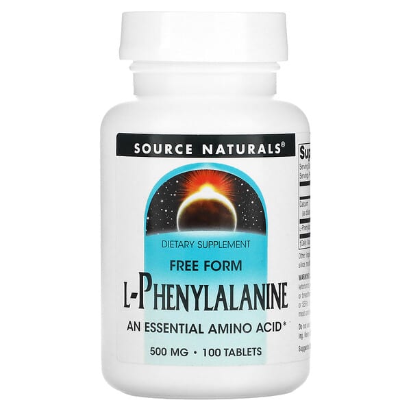 Source Naturals, L-Phenylalanine, 250 mg, 100 Tablets