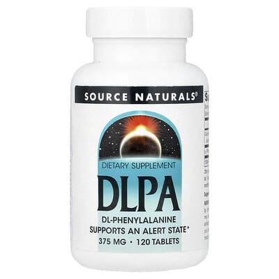 Source Naturals, DL-Phenylalanine, 375 mg, 120 Tablets