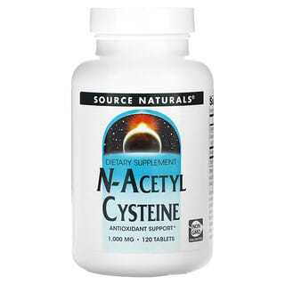 Source Naturals, N-ацетилцистеин, 1000 мг, 120 таблеток