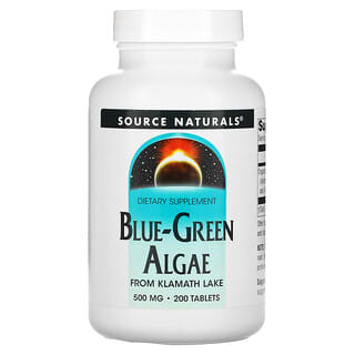 Source Naturals, Blue-Green Algae, blaugrüne Algen, 500 mg, 200 Tabletten