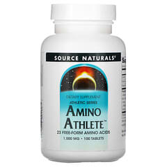 Source Naturals, Athletic Series, Suplemento de aminoácidos para atletas, 1000 mg, 100 comprimidos