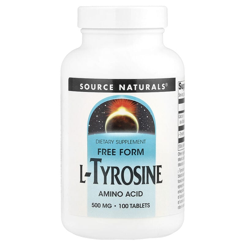 Complément L-Tyrosine 500mg - 30/60/120 Gélules, Clarté Mentale & énergie, Neuf