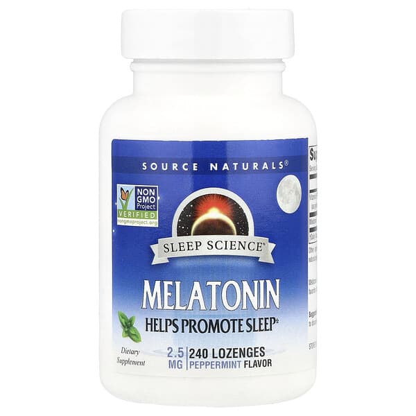 Sleep Science®, Melatonin, Peppermint, 2.5 mg, 240 Lozenges