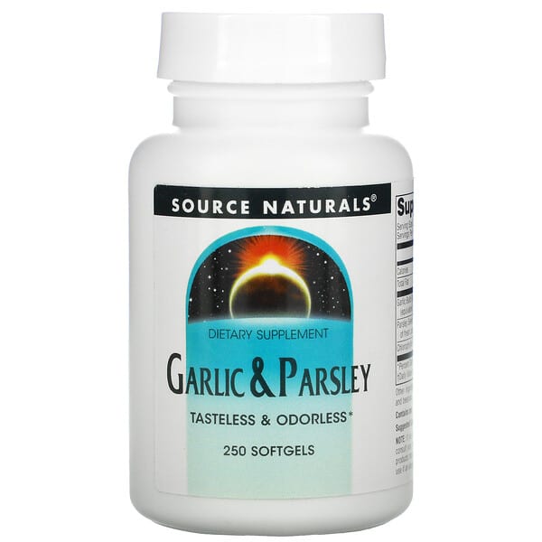 Source Naturals‏, Garlic & Parsley, 250 Softgels