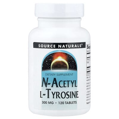 Source Naturals, N-Acetyl-L-Tyrosine, 300 mg, 120 Tablets