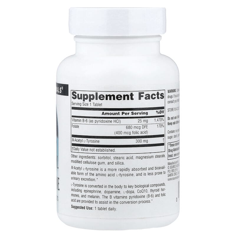 acteyl l-carnitine acetyl l-tyrosine N-Acetyl N-Acetyl L-Tyrosine, 300 mg, 120