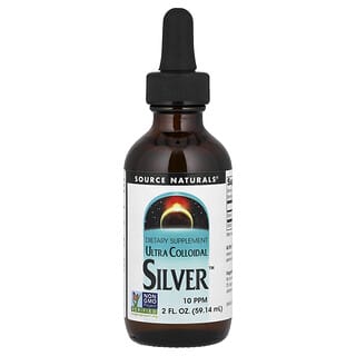 Source Naturals, Ultra Colloidal Silver, 10 PPM, 2 fl oz (59.14 ml) (5 PPM per Tsp)