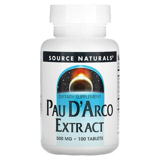 Source Naturals, Extracto de Pau D'Arco, 500 mg, 100 comprimidos