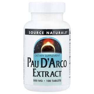 Source Naturals, ポーダルコエキス、1,000mg、タブレット100粒（1粒あたり500mg）