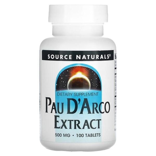 Source Naturals, Pau D'Arco Extrakt, 500 mg, 100 Tabletten