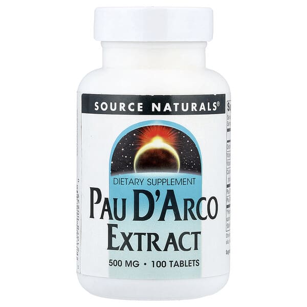 Source Naturals Pau D'Arco Extract, 100 Tablets