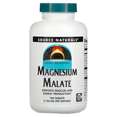 Source Naturals, Magnesium Malate, 3,750 mg, 180 Tablets