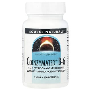 Source Naturals, Coenzymated™ B-6, 25 mg, 120 Lozenges