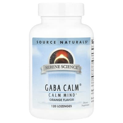 Source Naturals, Serene Science®, GABA Calm®, Orange Flavor, 120 Lozenges