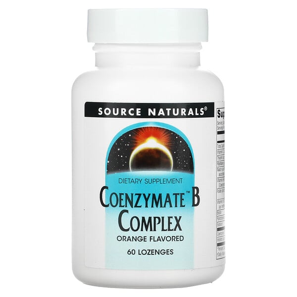 Source Naturals, Coenzymate B Complex, Orangengeschmack, 60 Lutschtabletten