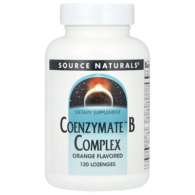 Source Naturals, Coenzymate™ B-Color Complex, Orange Flavor, 120 Lozenges