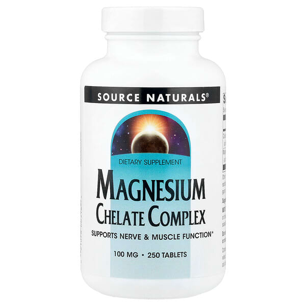 Source Naturals, Magnesium Chelate Complex, 250 Tablets