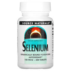 Source Naturals, Seleniuo, 100 mcg, 250 Tabletas