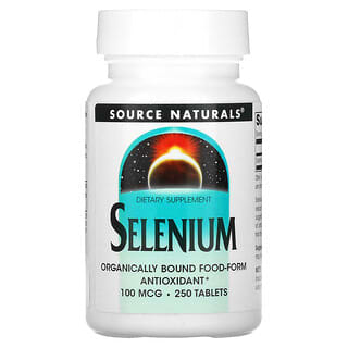 Source Naturals, Selênio, 100 mcg, 250 tabletes