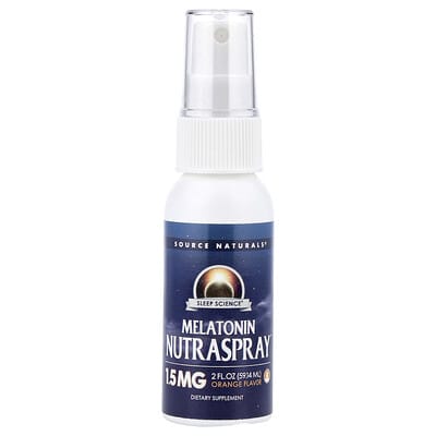 Source Naturals, Sleep Science®, Melatonin NutraSpray, Orange, 2 fl oz (59.14 ml)