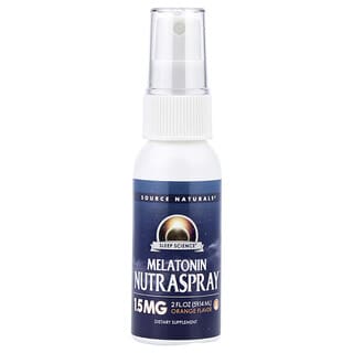 Source Naturals, Sleep Science®, Melatonin NutraSpray, Arancia, 59,14 ml