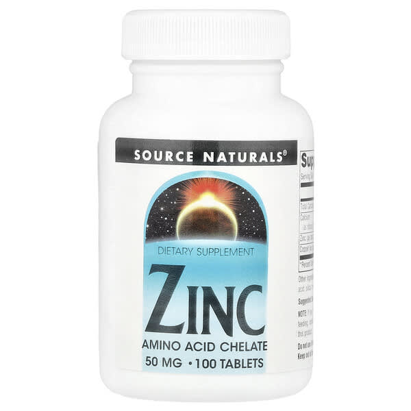 Zinc, 50 mg, 100 Tablets