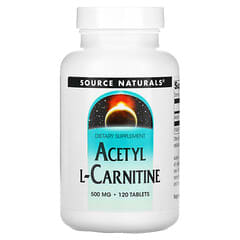 Source Naturals, Acetil L-Carnitina, 500 mg, 120 Tabletas