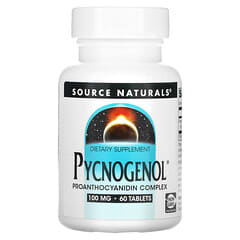 Source Naturals, Pycnogenol，100毫克，60片