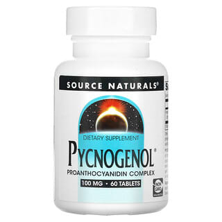 Source Naturals, ピクノジェノール、 100 mg、 60タブレット