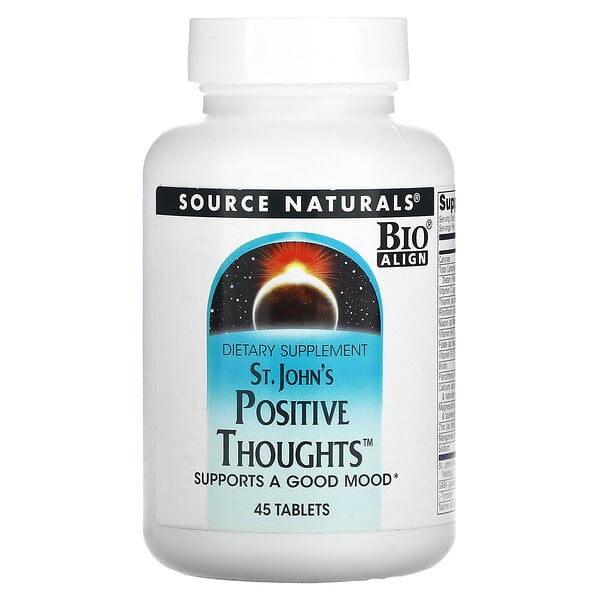 Source Naturals, St. John's Positive Thoughts, 45 таблеток
