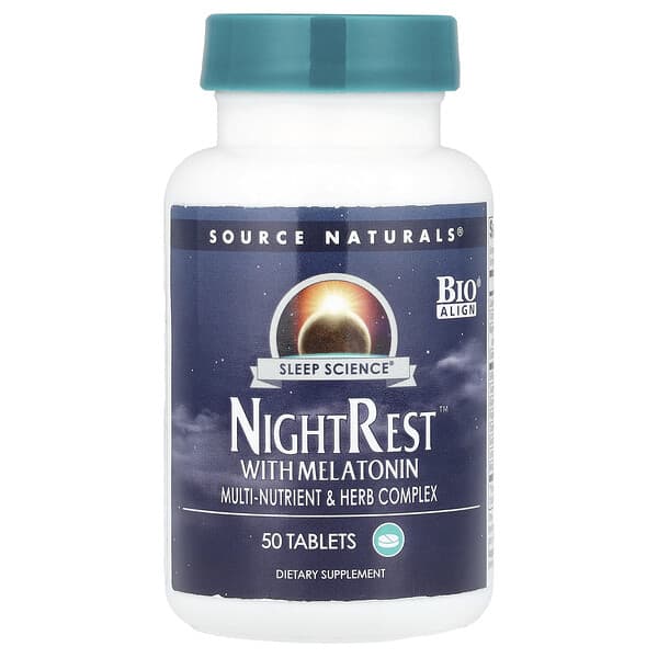 Sleep Science®, NightRest™ With Melatonin, 50 Tablets