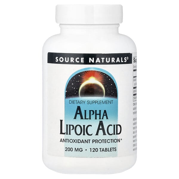 Source Naturals, α-硫辛酸，200 毫克，120 片