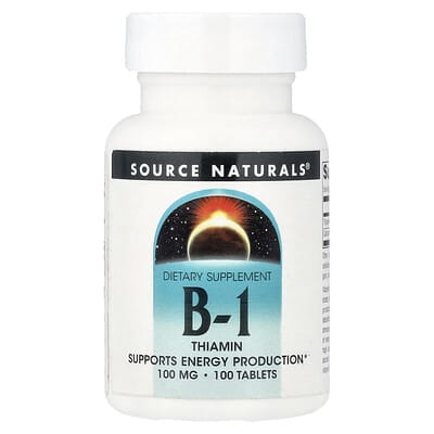 Source Naturals, B-1, Thiamine, 100 Tablets